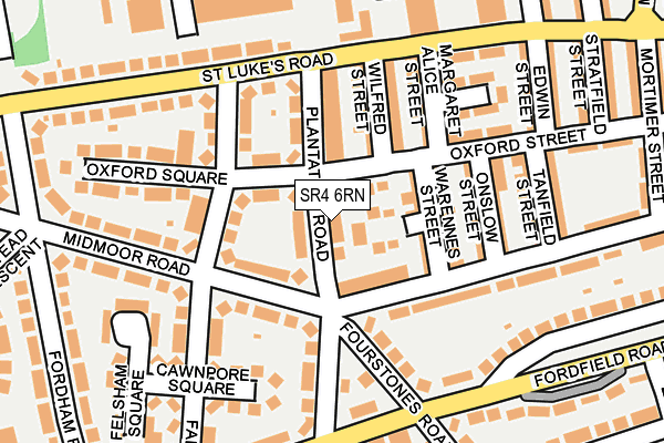 SR4 6RN map - OS OpenMap – Local (Ordnance Survey)