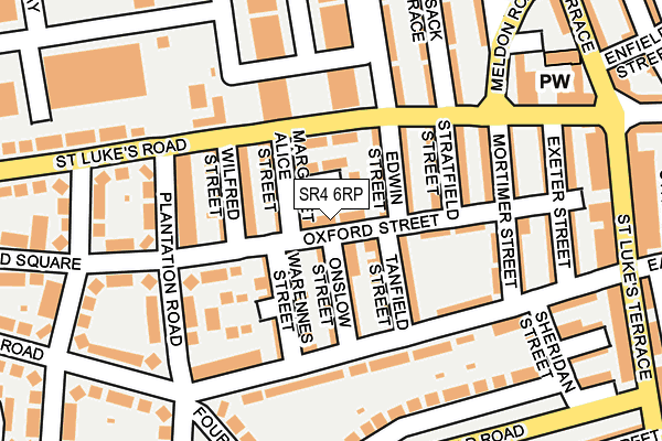 SR4 6RP map - OS OpenMap – Local (Ordnance Survey)