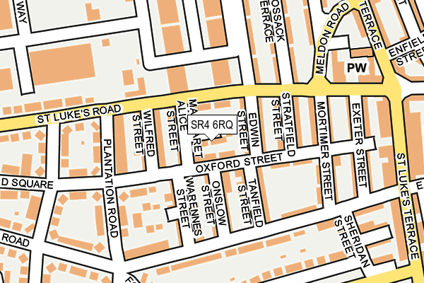 SR4 6RQ map - OS OpenMap – Local (Ordnance Survey)