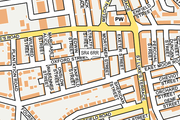 SR4 6RR map - OS OpenMap – Local (Ordnance Survey)