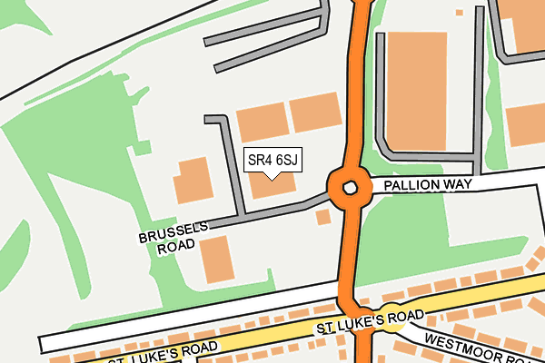 SR4 6SJ map - OS OpenMap – Local (Ordnance Survey)