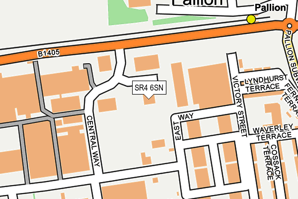 SR4 6SN map - OS OpenMap – Local (Ordnance Survey)