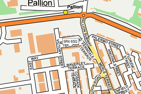 SR4 6SQ map - OS OpenMap – Local (Ordnance Survey)