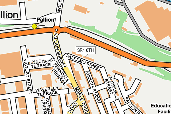 SR4 6TH map - OS OpenMap – Local (Ordnance Survey)