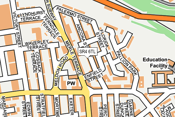 SR4 6TL map - OS OpenMap – Local (Ordnance Survey)