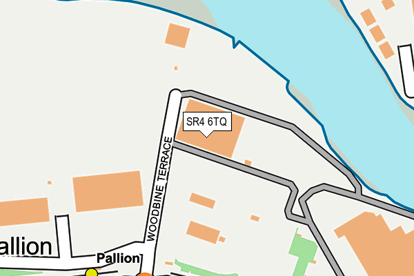 SR4 6TQ map - OS OpenMap – Local (Ordnance Survey)