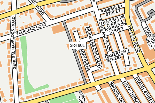 SR4 6UL map - OS OpenMap – Local (Ordnance Survey)