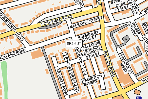 SR4 6UT map - OS OpenMap – Local (Ordnance Survey)