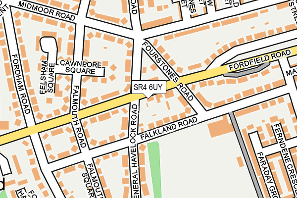 SR4 6UY map - OS OpenMap – Local (Ordnance Survey)