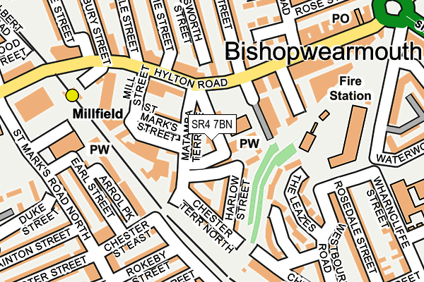 SR4 7BN map - OS OpenMap – Local (Ordnance Survey)