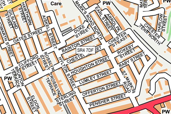 SR4 7DF map - OS OpenMap – Local (Ordnance Survey)