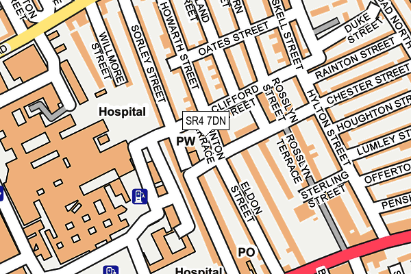 SR4 7DN map - OS OpenMap – Local (Ordnance Survey)