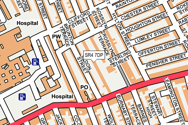 SR4 7DP map - OS OpenMap – Local (Ordnance Survey)