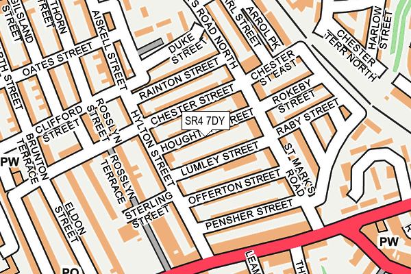 SR4 7DY map - OS OpenMap – Local (Ordnance Survey)