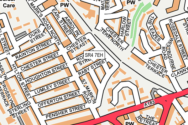 SR4 7EH map - OS OpenMap – Local (Ordnance Survey)