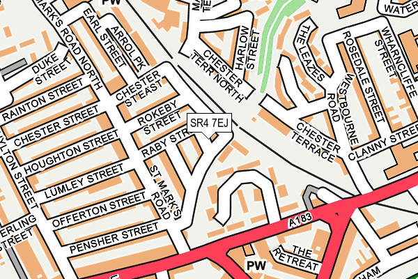 SR4 7EJ map - OS OpenMap – Local (Ordnance Survey)