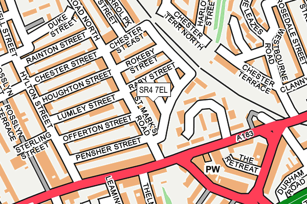 SR4 7EL map - OS OpenMap – Local (Ordnance Survey)