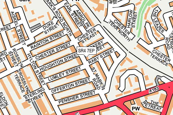 SR4 7EP map - OS OpenMap – Local (Ordnance Survey)