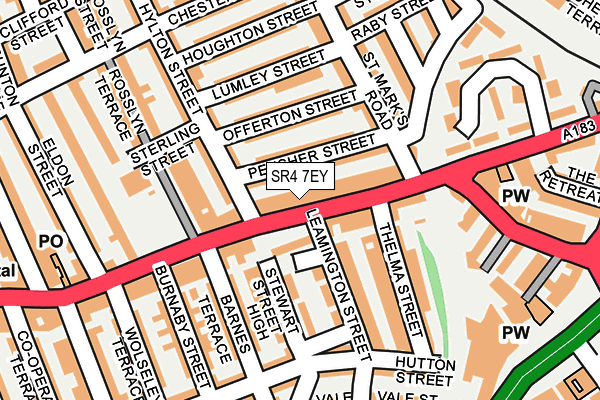 SR4 7EY map - OS OpenMap – Local (Ordnance Survey)