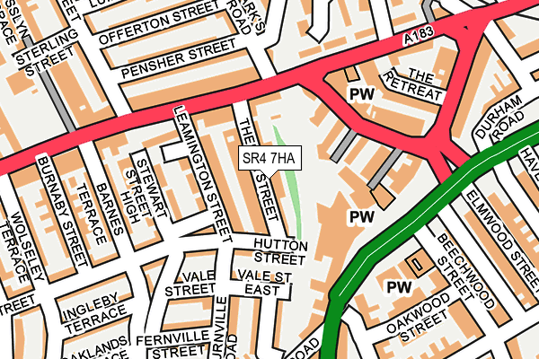 SR4 7HA map - OS OpenMap – Local (Ordnance Survey)