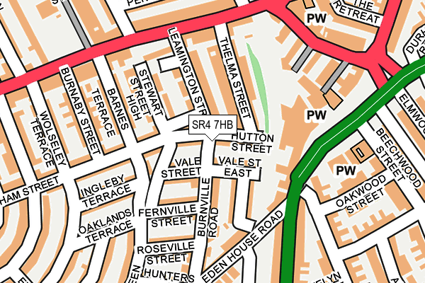 SR4 7HB map - OS OpenMap – Local (Ordnance Survey)