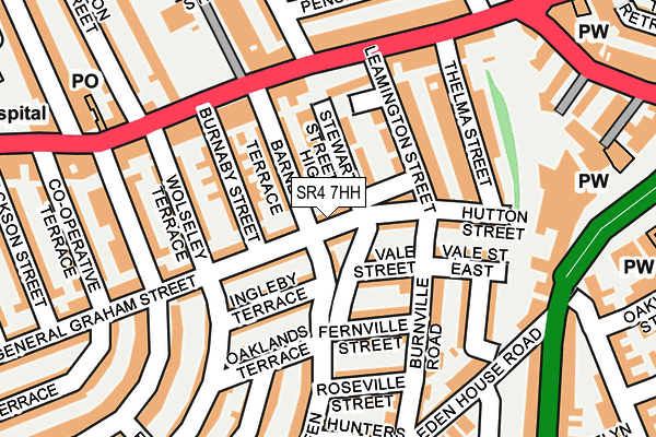 SR4 7HH map - OS OpenMap – Local (Ordnance Survey)