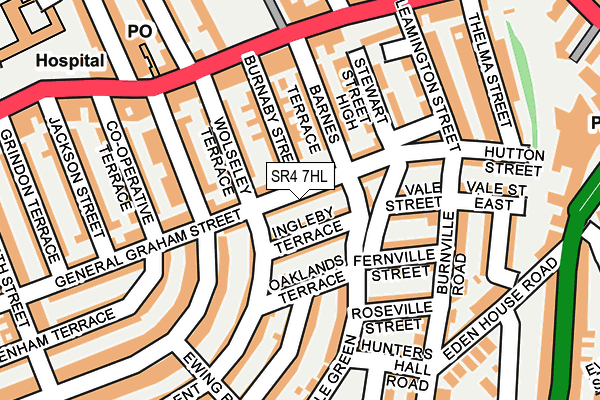 SR4 7HL map - OS OpenMap – Local (Ordnance Survey)