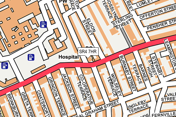 SR4 7HR map - OS OpenMap – Local (Ordnance Survey)