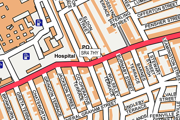SR4 7HY map - OS OpenMap – Local (Ordnance Survey)