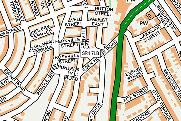 SR4 7LB map - OS OpenMap – Local (Ordnance Survey)