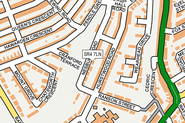 SR4 7LN map - OS OpenMap – Local (Ordnance Survey)