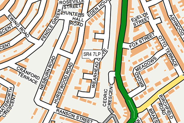 SR4 7LP map - OS OpenMap – Local (Ordnance Survey)
