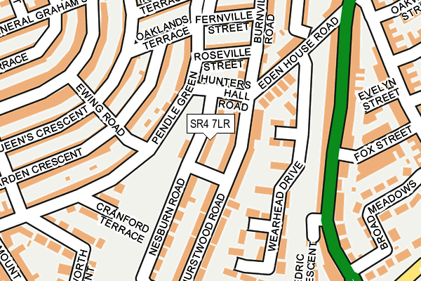 SR4 7LR map - OS OpenMap – Local (Ordnance Survey)