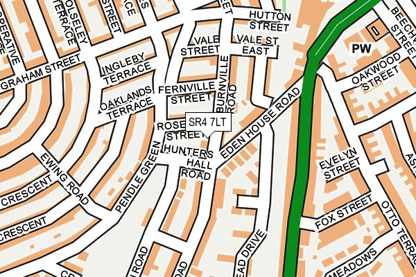 SR4 7LT map - OS OpenMap – Local (Ordnance Survey)