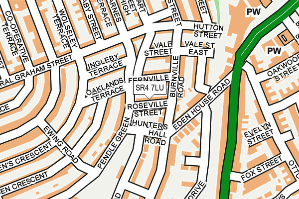 SR4 7LU map - OS OpenMap – Local (Ordnance Survey)
