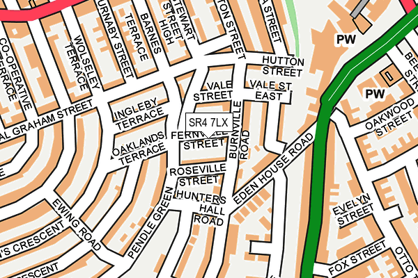 SR4 7LX map - OS OpenMap – Local (Ordnance Survey)