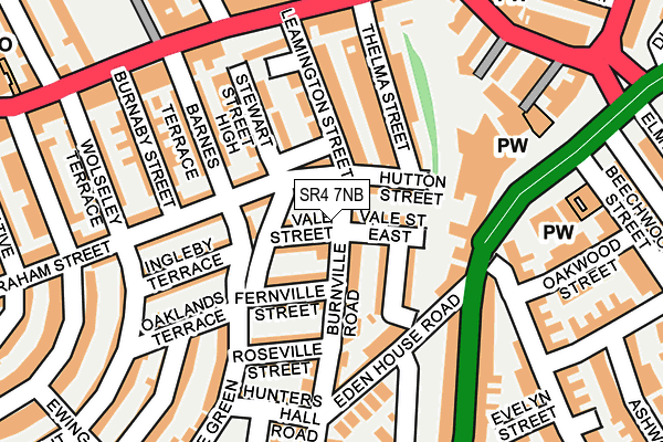 SR4 7NB map - OS OpenMap – Local (Ordnance Survey)