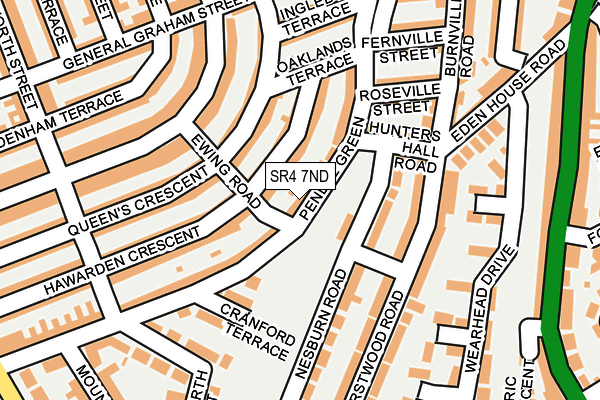 SR4 7ND map - OS OpenMap – Local (Ordnance Survey)