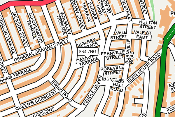 SR4 7NG map - OS OpenMap – Local (Ordnance Survey)