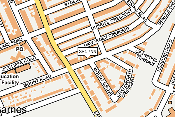 SR4 7NN map - OS OpenMap – Local (Ordnance Survey)