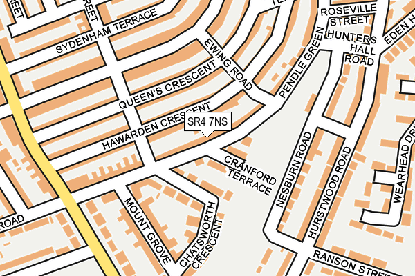 SR4 7NS map - OS OpenMap – Local (Ordnance Survey)