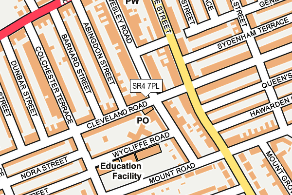 SR4 7PL map - OS OpenMap – Local (Ordnance Survey)