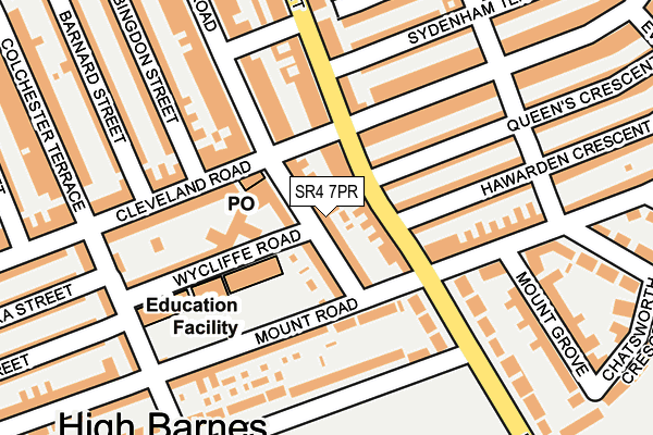 SR4 7PR map - OS OpenMap – Local (Ordnance Survey)