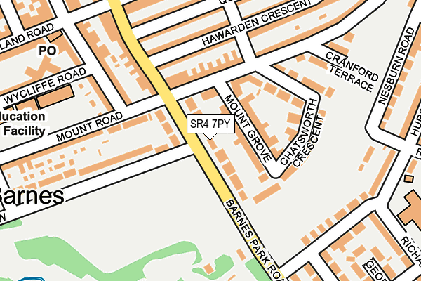 SR4 7PY map - OS OpenMap – Local (Ordnance Survey)