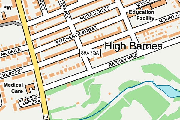 SR4 7QA map - OS OpenMap – Local (Ordnance Survey)
