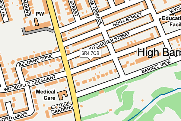 SR4 7QB map - OS OpenMap – Local (Ordnance Survey)