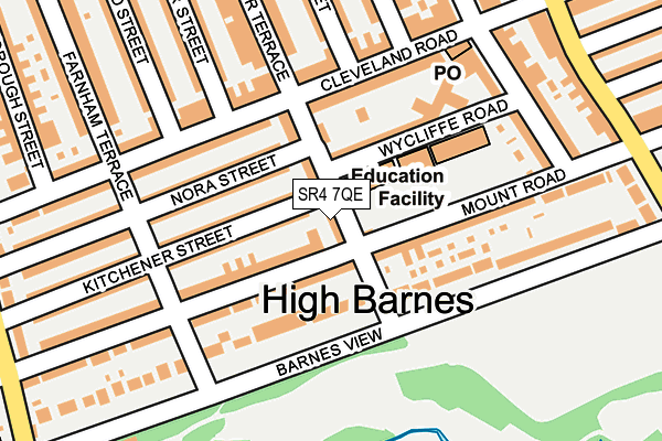 SR4 7QE map - OS OpenMap – Local (Ordnance Survey)