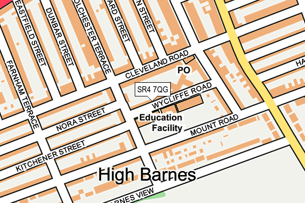 SR4 7QG map - OS OpenMap – Local (Ordnance Survey)