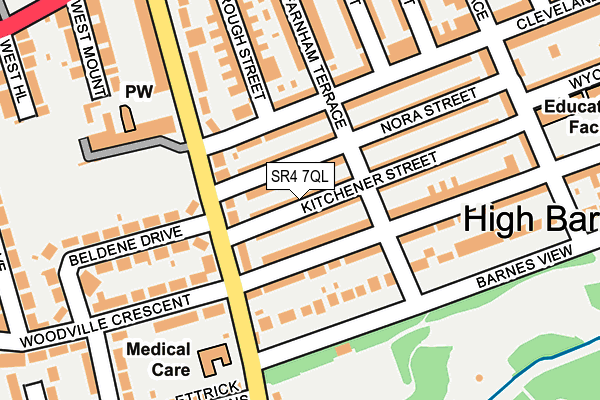 SR4 7QL map - OS OpenMap – Local (Ordnance Survey)