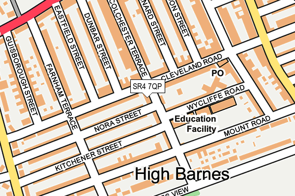 SR4 7QP map - OS OpenMap – Local (Ordnance Survey)